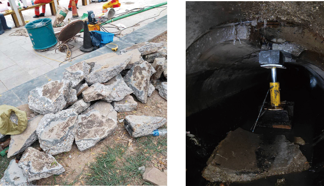 新龙镇管道预处理